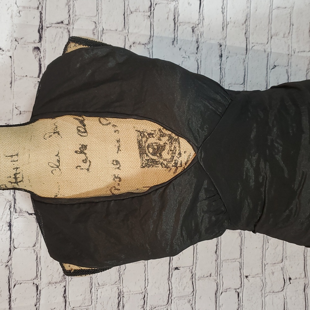 Nicole Miller Cocktail Dress Fitted Mesh Back Size 6 - Picture 2 of 10